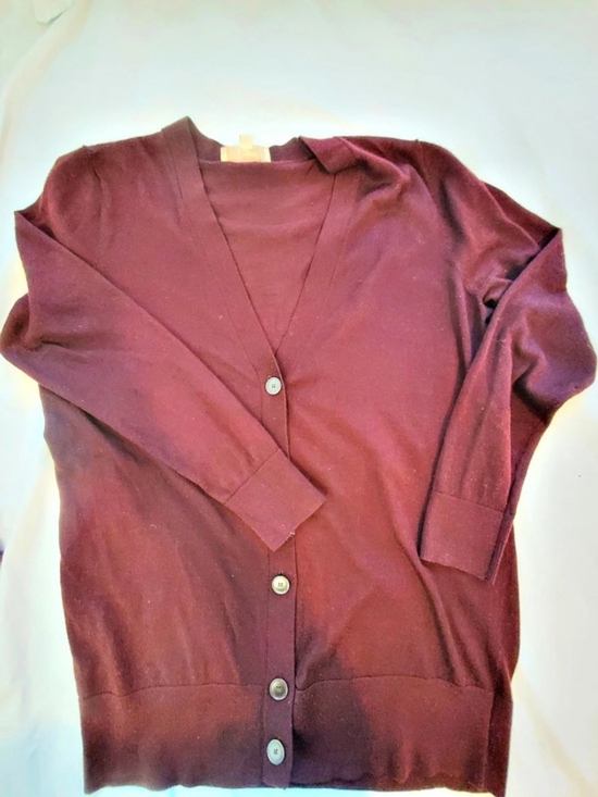 LOFT Sweaters - LOFT Brown Button-Front Cardigan Size XL